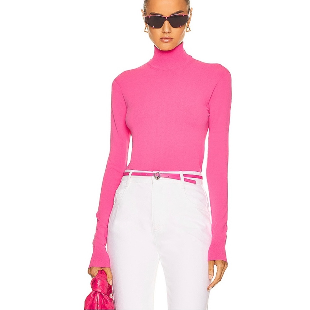 Bottega Veneta Tehcnoskin Sweater in Bubblegum Medium